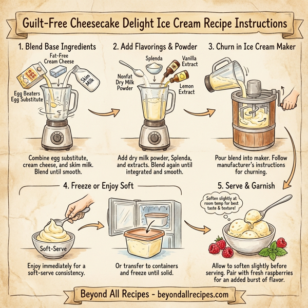 Guilt-Free Cheesecake Delight Ice Cream instructions