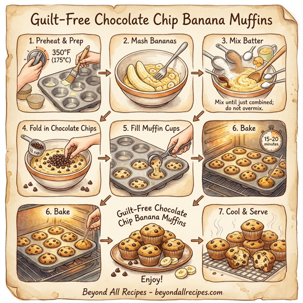 Guilt-Free Chocolate Chip Banana Muffins instructions