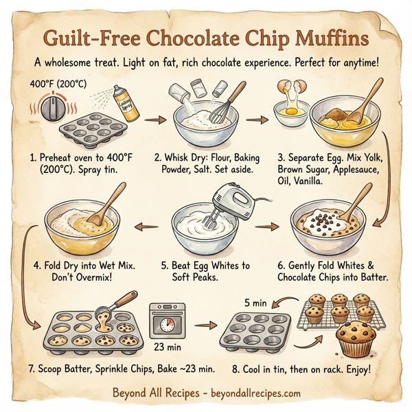 Guilt-Free Chocolate Chip Muffins instructions