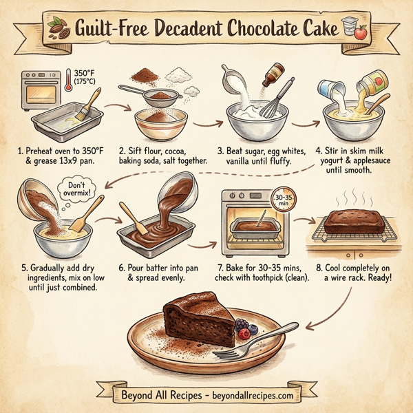 Guilt-Free Decadent Chocolate Cake instructions