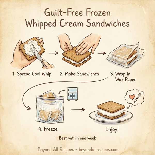 Guilt-Free Frozen Whipped Cream Sandwiches instructions