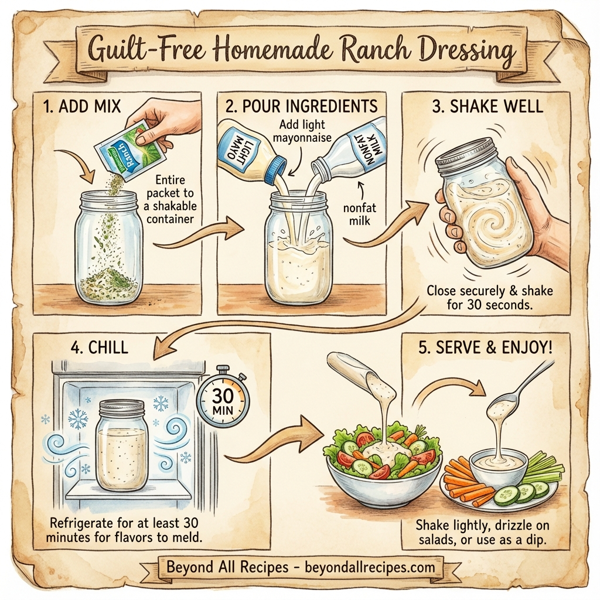 Guilt-Free Homemade Ranch Dressing instructions