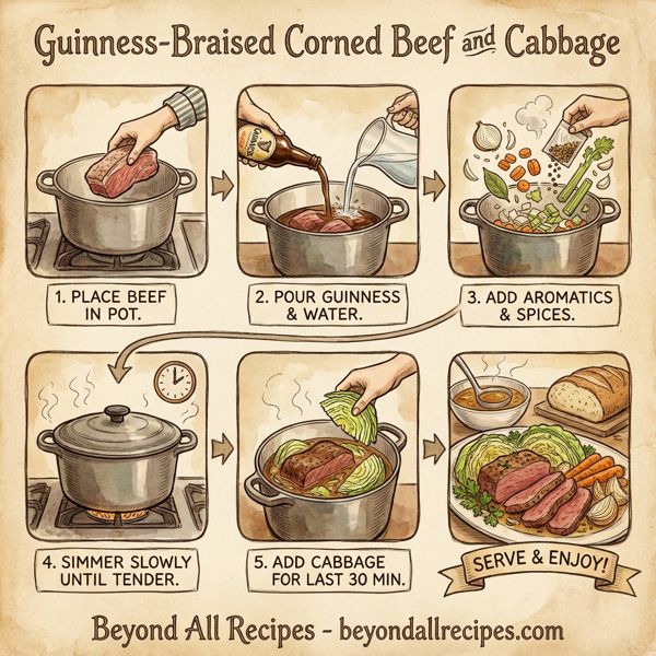 Guinness-Braised Corned Beef and Cabbage instructions