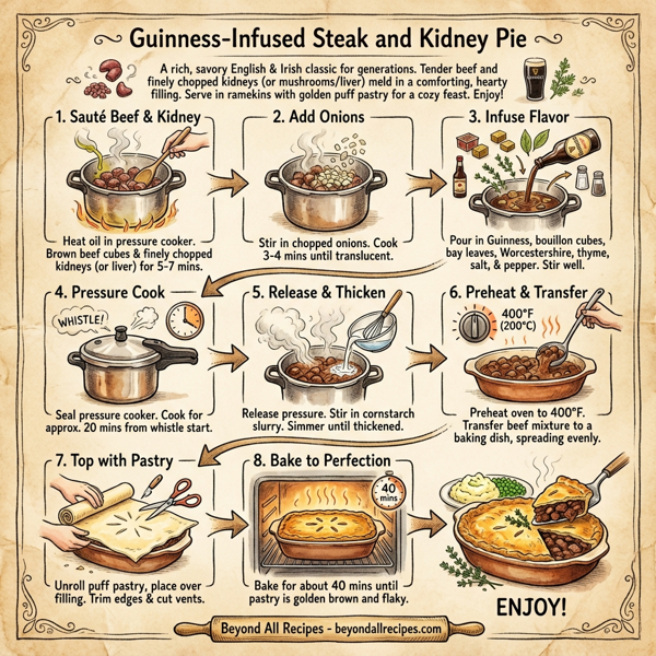 Guinness-Infused Steak and Kidney Pie instructions
