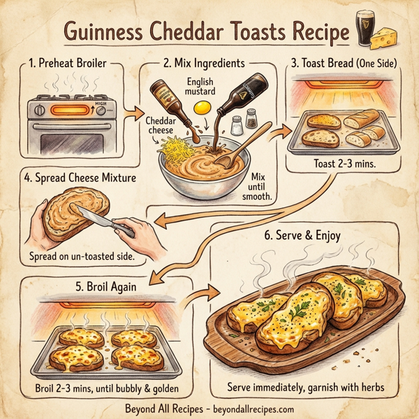 Guinness Cheddar Toasts instructions