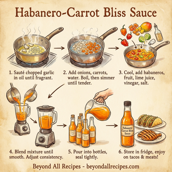 Habanero-Carrot Bliss Sauce instructions