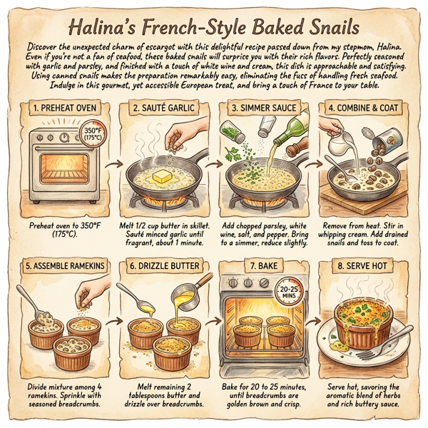 Halina's French-Style Baked Snails instructions