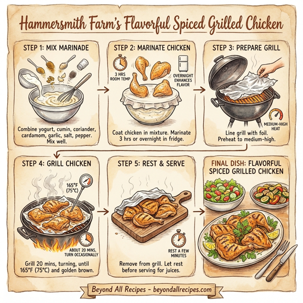 Hammersmith Farm's Flavorful Spiced Grilled Chicken instructions