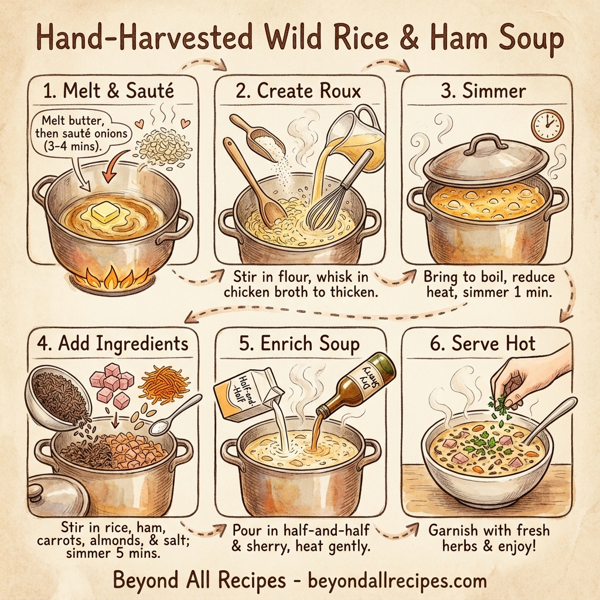 Hand-Harvested Wild Rice & Ham Soup instructions