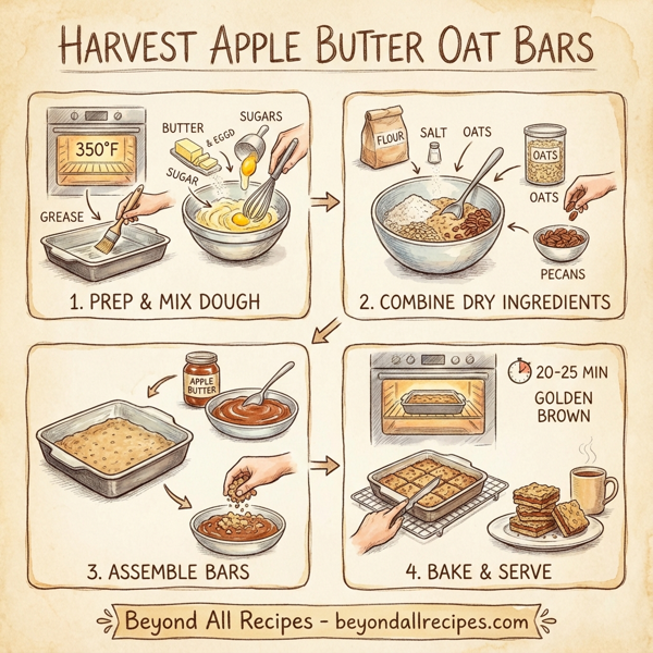 Harvest Apple Butter Oat Bars instructions
