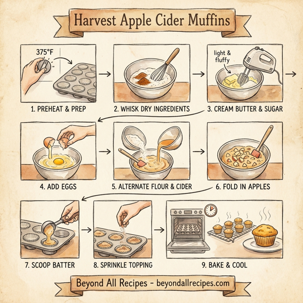 Harvest Apple Cider Muffins instructions