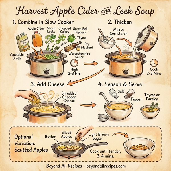 Harvest Apple Cider and Leek Soup instructions