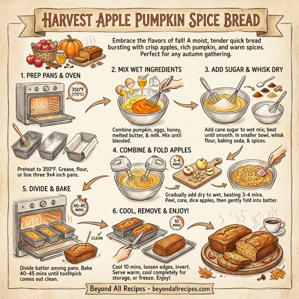 Harvest Apple Pumpkin Spice Bread instructions