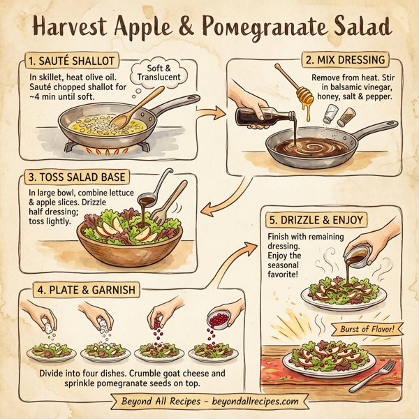 Harvest Apple and Pomegranate Salad instructions