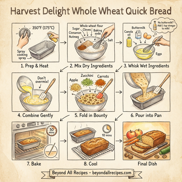 Harvest Delight Whole Wheat Quick Bread instructions