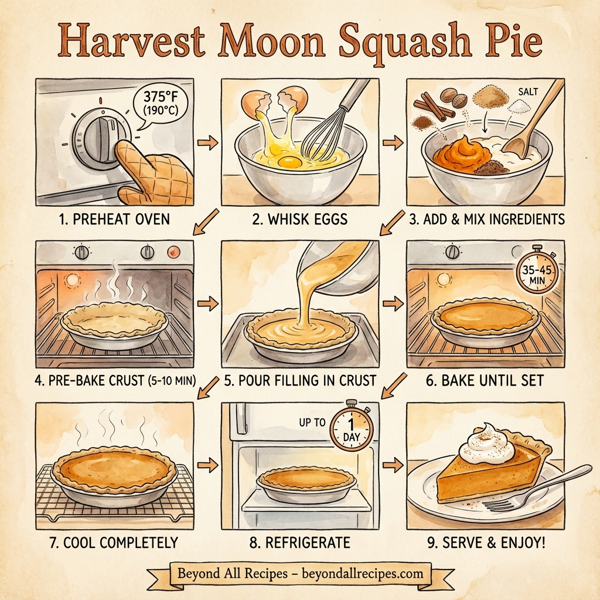 Harvest Moon Squash Pie instructions