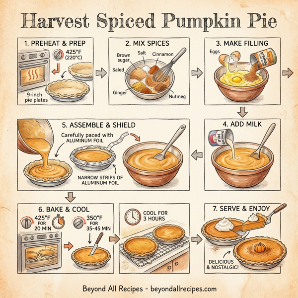 Harvest Spiced Pumpkin Pie instructions