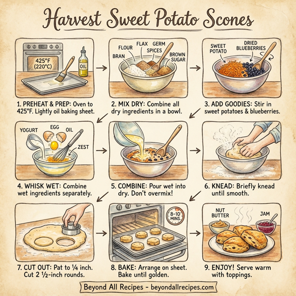 Harvest Sweet Potato Scones instructions