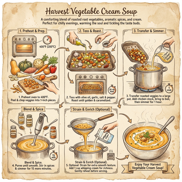 Harvest Vegetable Cream Soup instructions