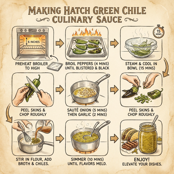 Hatch Green Chile Culinary Sauce instructions