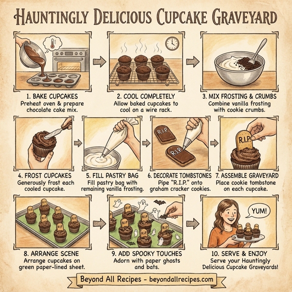 Hauntingly Delicious Cupcake Graveyard instructions