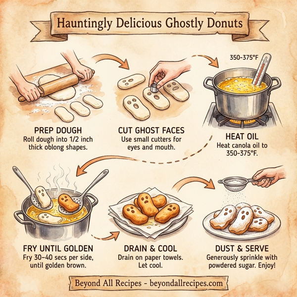 Hauntingly Delicious Ghostly Donuts instructions