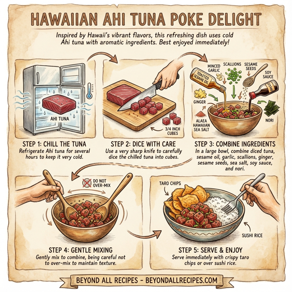 Hawaiian Ahi Tuna Poke Delight instructions