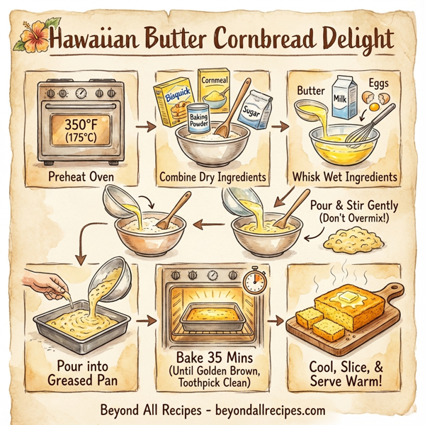 Hawaiian Butter Cornbread Delight instructions