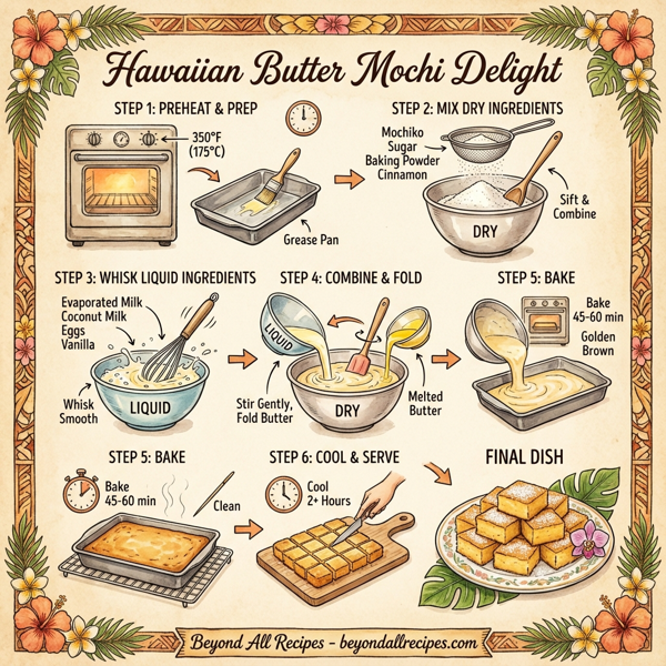 Hawaiian Butter Mochi Delight instructions