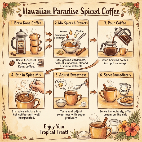 Hawaiian Paradise Spiced Coffee instructions