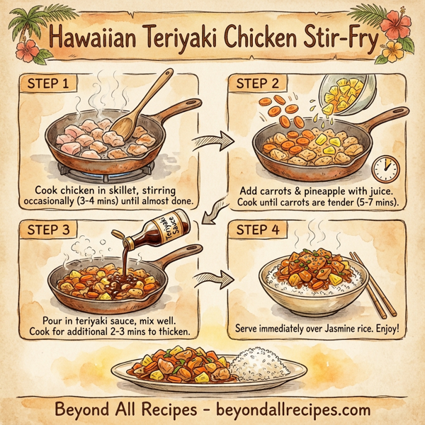 Hawaiian Teriyaki Chicken Stir-Fry instructions