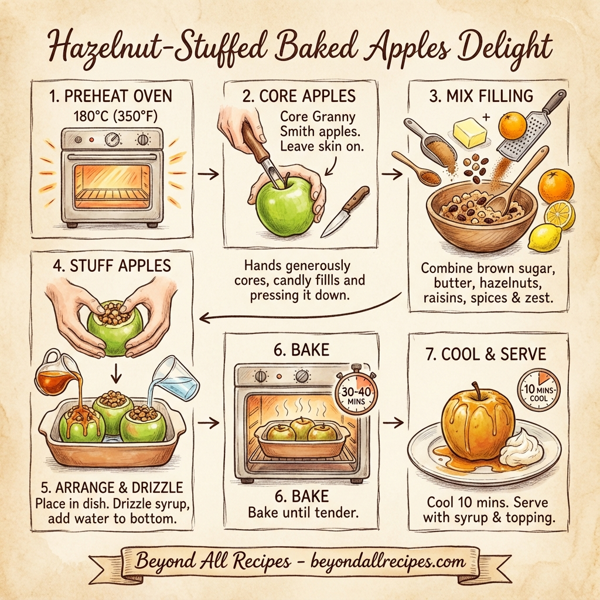 Hazelnut-Stuffed Baked Apples Delight instructions