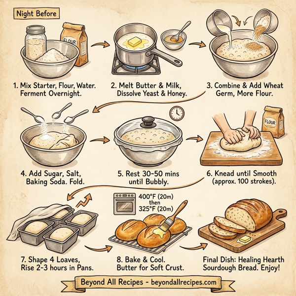 Healing Hearth Sourdough Bread instructions