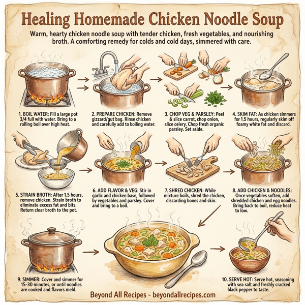 Healing Homemade Chicken Noodle Soup instructions