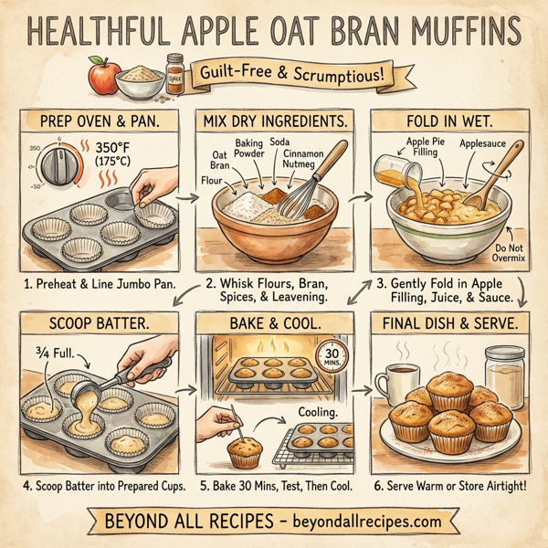 Healthful Apple Oat Bran Muffins instructions