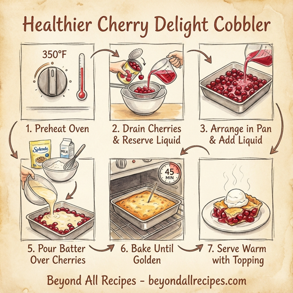 Healthier Cherry Delight Cobbler instructions