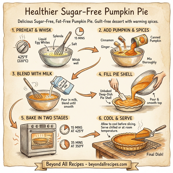 Healthier Sugar-Free Pumpkin Pie instructions
