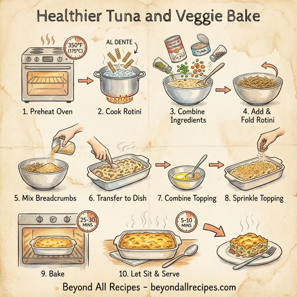 Healthier Tuna and Veggie Bake instructions