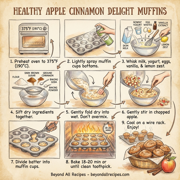 Healthy Apple Cinnamon Delight Muffins instructions