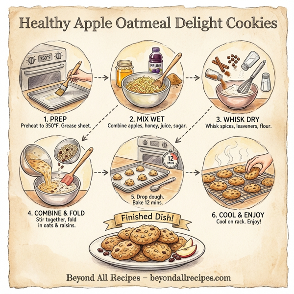 Healthy Apple Oatmeal Delight Cookies instructions