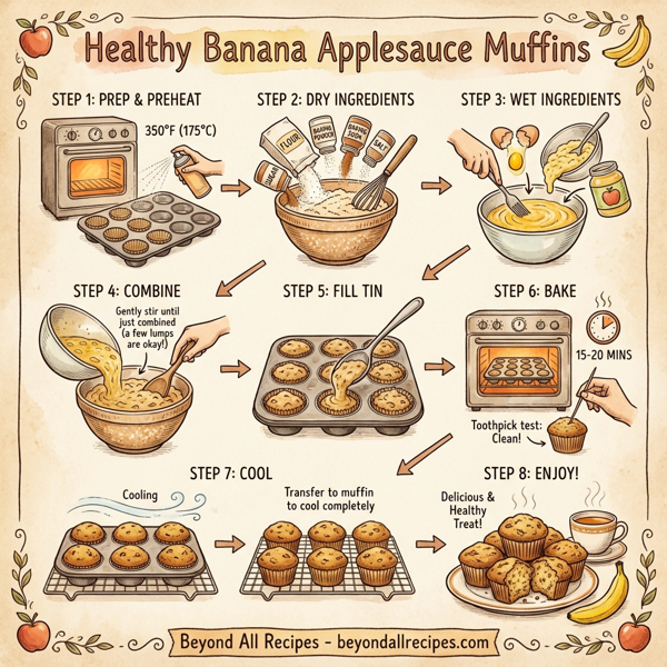 Healthy Banana Applesauce Muffins instructions
