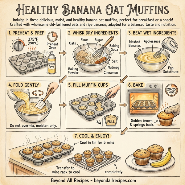 Healthy Banana Oat Muffins instructions