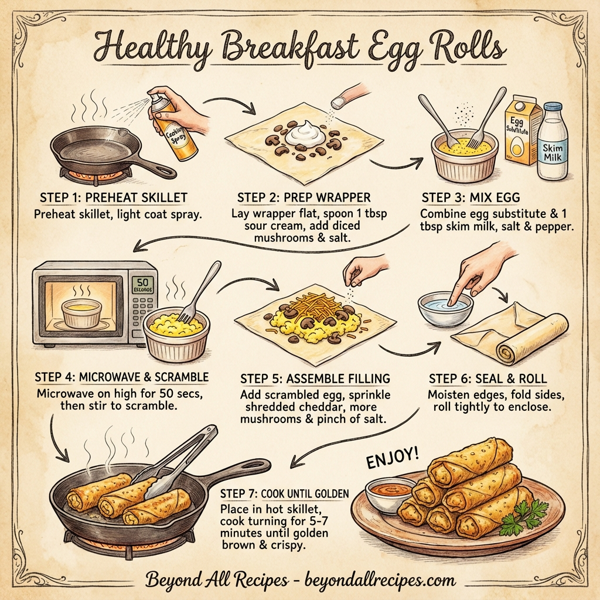 Healthy Breakfast Egg Rolls instructions