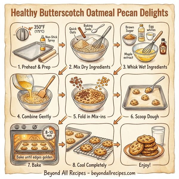 Healthy Butterscotch Oatmeal Pecan Delights instructions