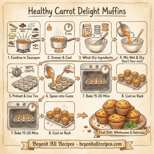 Healthy Carrot Delight Muffins instructions