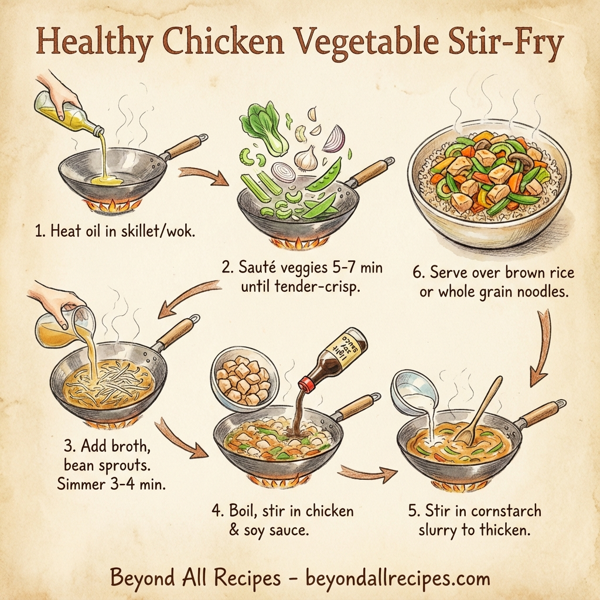 Healthy Chicken Vegetable Stir-Fry instructions