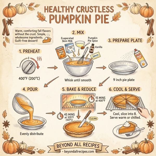 Healthy Crustless Pumpkin Pie instructions