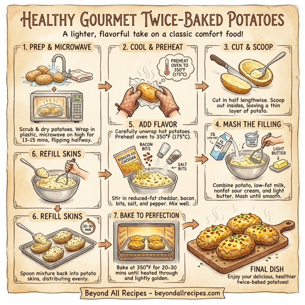 Healthy Gourmet Twice-Baked Potatoes instructions