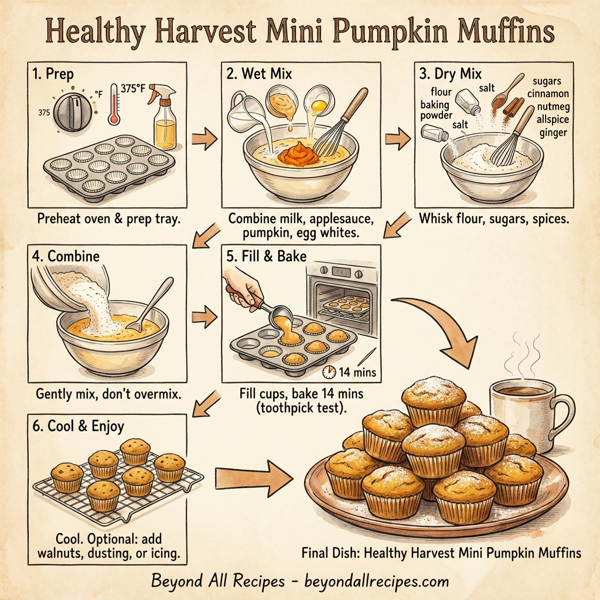 Healthy Harvest Mini Pumpkin Muffins instructions