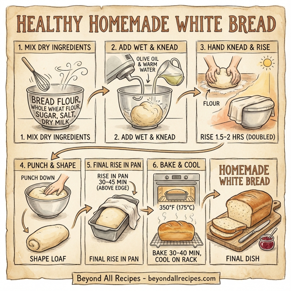Healthy Homemade White Bread instructions